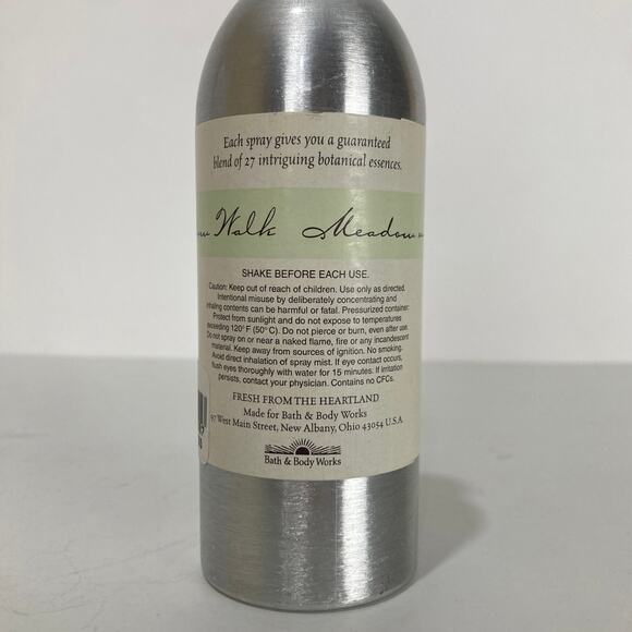 Bath and Body Works White Barn Meadow Walk Home Fragrance Mist Spray 3.5 oz - Picture 4 of 7